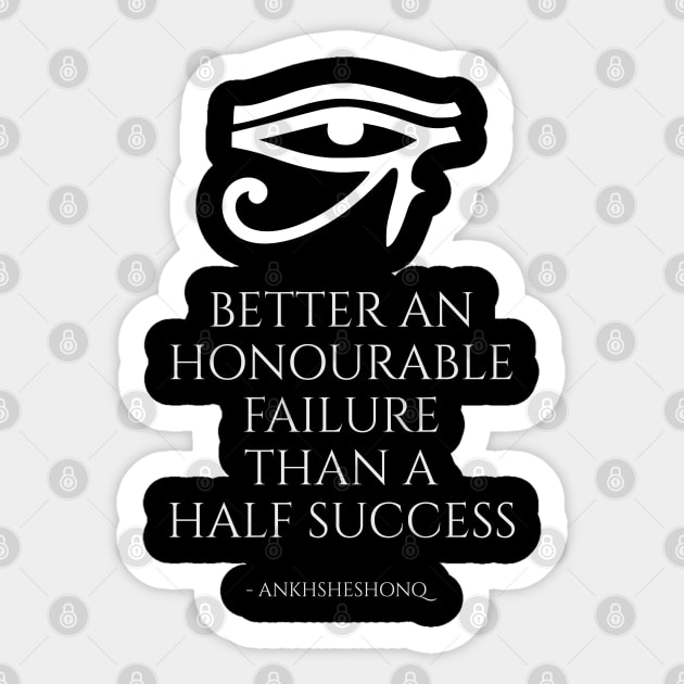 Ancient Egyptian Proverb Philosophy Quote Sticker by Styr Designs